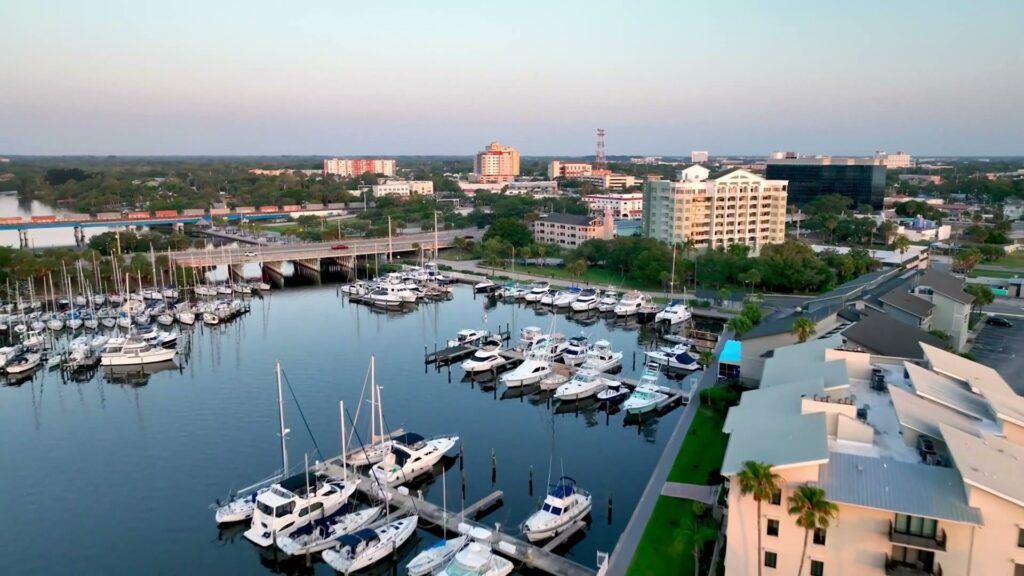 Aerial view of Melbourne, Florida
