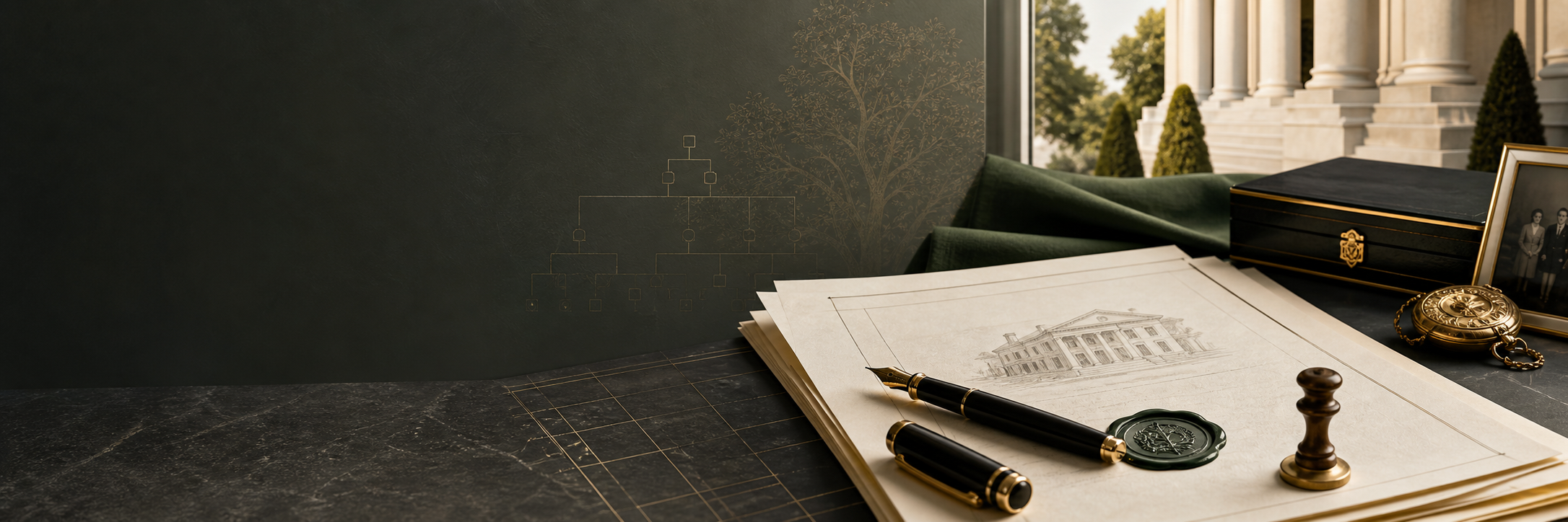 Land use and zoning plans on a desk